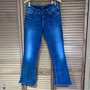 👖 Silver Jeans Y2K Western Boho Suki Mid-Rise Bootcut Jeans-Size W31/L33